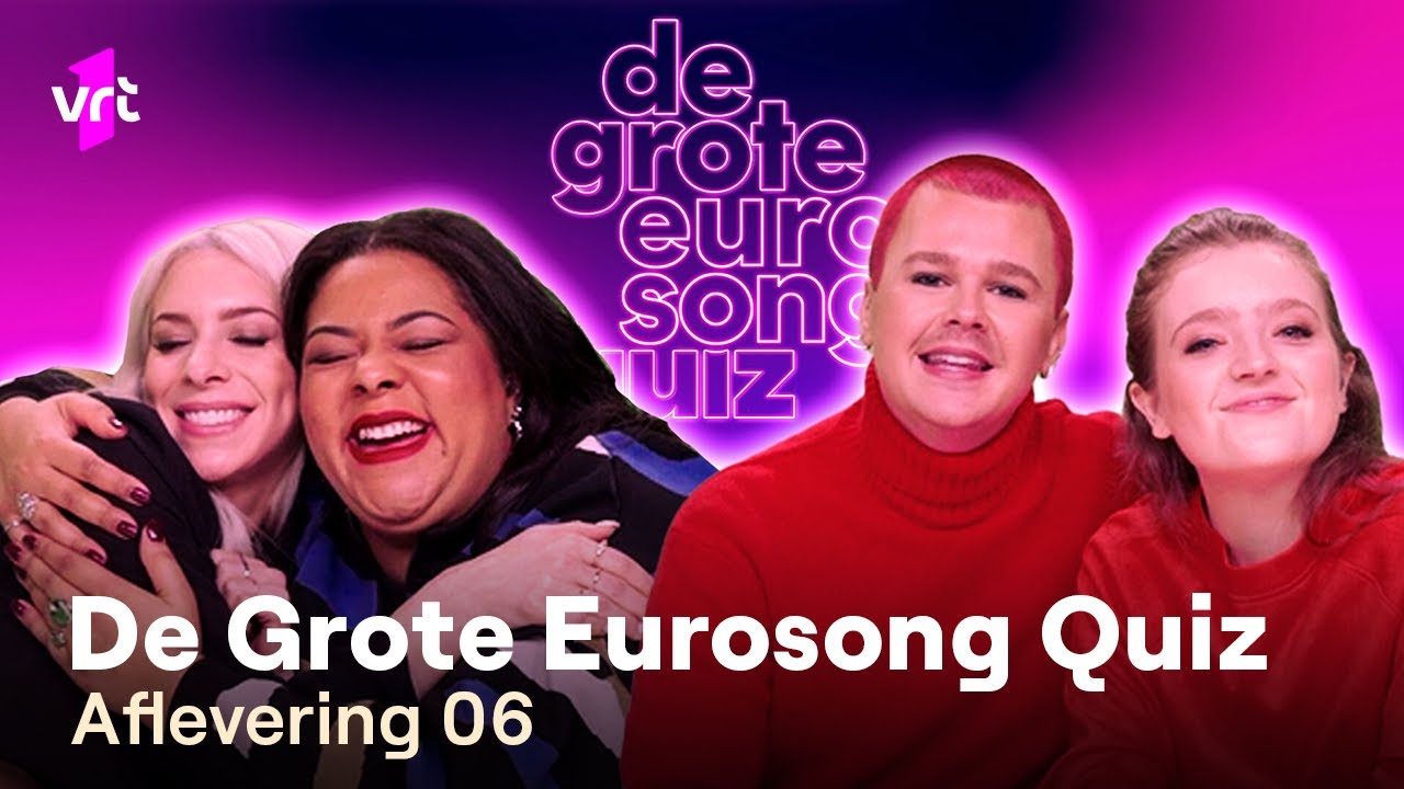 Jelle en Sali vs. Nona en Red Sebastian (2de halve finale) I De Grote Eurosong Quiz