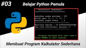Program Kalkulator Sederhana - Python Dasar