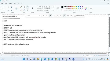 @sapbasishana SAP Configuring Email SCOT