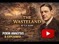 The Wasteland by T.S. Eliot Explained #universityoflucknow