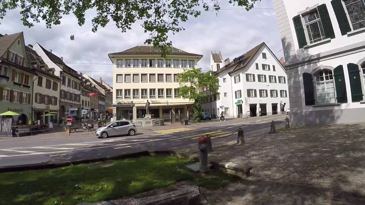 STREET VIEW: Innenstadt von Frauenfeld in SWITZERLAND