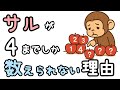 小学生でもわかる・サルが4までしか数えられない本当の理由【ざっくり解説】