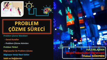 Hafta - (5) EKİM 3 - 1.2.2. Problem Çözme Süreci - Sabit ve Değişkenler - Ders1