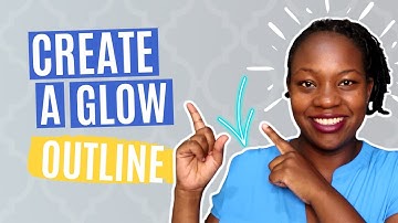 How to create a GLOWING OUTLINE around your photo in Canva