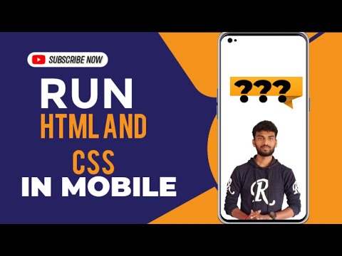 run html and css code using mobile || rvc tech || reddy prasad ||balaji