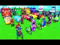 GTA V Spider-Man vs FNAF &amp; Poppy Playtime Mega Stunt Race! 