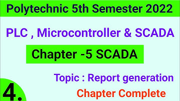 Report Generation & RTU MTU || PLC Microcontroller & SCADA  || Polytechnic 5th Semester || SCADA 5th