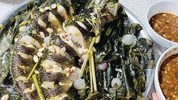 CÁ LÓC HẤP LÁ CÁCH NƯỚC CỐT DỪA Cuối Tuần Đãi Khách Món Này Ai Cũng Khen Sao Ngon Quá