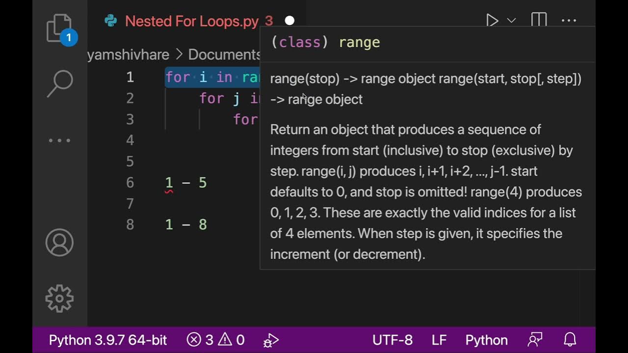 What are Nested Loops in Python 3 | Python 3 Beginner's Course Part 24 ...