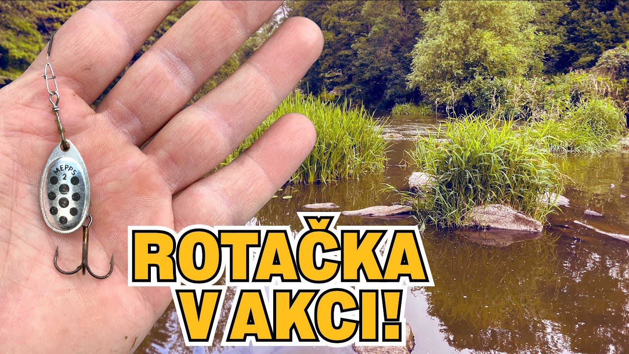 Rotační třpytka v akci pod jezy! Tahle nástraha chytá ryby! Vlog #10