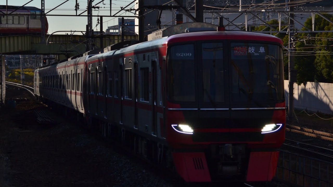 名鉄】9100系9109F+2200系2208F快速特急岐阜行き神宮前入線 - YouTube