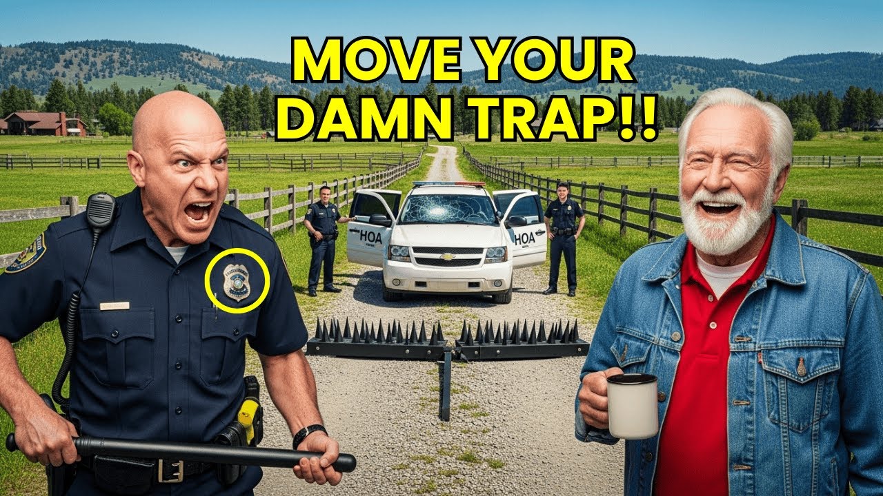 Поддельный патруль ТСЖ пытался заблокировать нашу частную подъездную дорогу — поэтому дедушка уст...