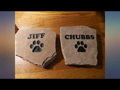 GraphicRocks Personalized Red Pet Memorial Stone Headstone Grave Marker Dog or Cat review