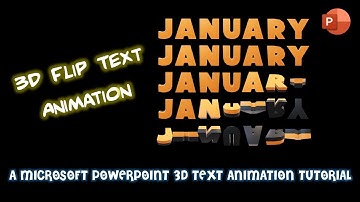 Create 3D Flip Text Animation in PowerPoint Tutorial