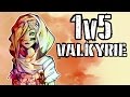 Valkyrie 1v5 CLUTCH ACE BORDER Rainbow Six Siege Operation Dust Line