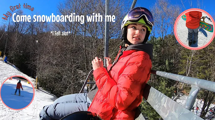 Come snowboarding with me (my first time) // vlog