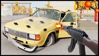 90-ЫЕ В ГОРОДЕ! РАССТРЕЛ МАШИН! - BeamNg Drive