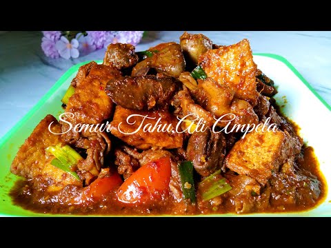 Resep Semur Hati Ayam Tahu