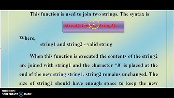STRING CONCATENATION FUNCTION IN C LANGUAGE TAMIL