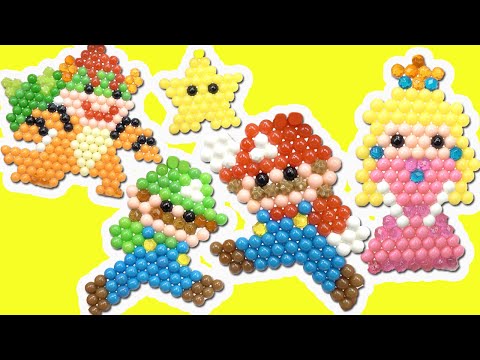 The Super Mario Bros Movie DIY Aquabeads Craft Activity kit! Luigi