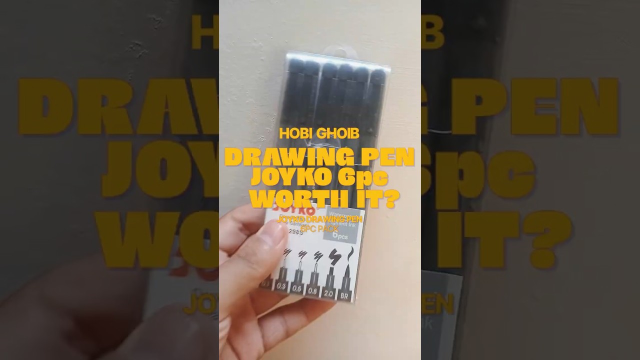 PULPEN JOYKO 6pc WORTH IT? Review Joyko Drawing Pen 6pc Buat Ilustrator 🔥