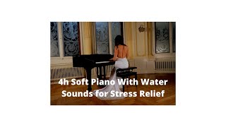 5 h Soft Piano Water Sounds Stress Relief - Calm Music for Meditation, Beautiful Relaxing Music screenshot 2