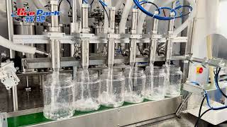 Industrial 6 Head Piston Filling Machine For Various Liquid & Paste Sauce
