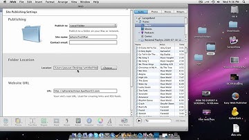 PUBLISHING IWEB WEBSITE WITH OUT .MAC 100% FREE