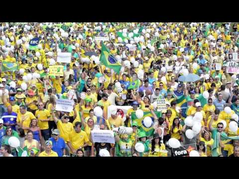 Manifestantes vão à Esplanada dos Ministérios contra a corrupção