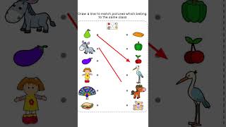 Draw a line to match the identical picture |एक जैसी आकृति कैसे ढूढेंगे |How find the same picture