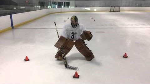 3E Goaltending Goalie Training - Basics #16: Triangle Drill Continuous Power Slide