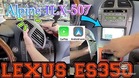 Lexus ES350 How to remove radio Install Apple carplay android auto Metra Alpine ILX-507 step by step