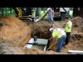 Septic Tank Replacement with CAT 308E