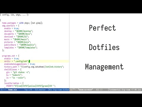Almost Perfect Dotfiles Management w/ nix, home-manager and flakes