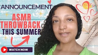 ASMR ANNOUCEMENT 🌺 Summer throwback to unreleased ASMR roleplays ❤
