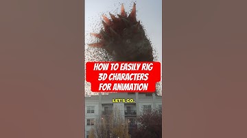 How To EASILY Rig 3D Characters For Animation in Blender #3danimation #blender #shorts