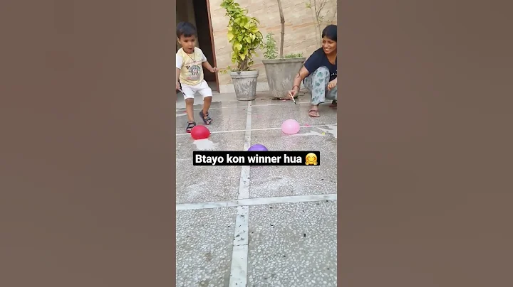 water balloon pop ☺️ challenge with mumma #viral #ytshorts