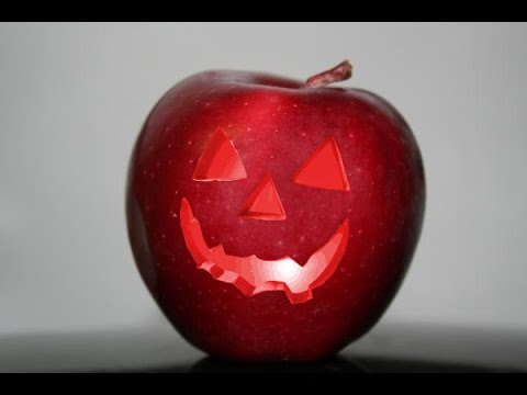 How to Carve Apple | How to Make an Edible Apple Jack-o&rsquo;-Lanterns