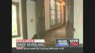 Michael GHOST Jacksons - shadow inside his house. Neverland with CNN