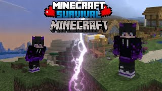 Minecraft PE Survival Series EP 1 in 1.21 🔥 | Find Village and Constructing for house  screenshot 3