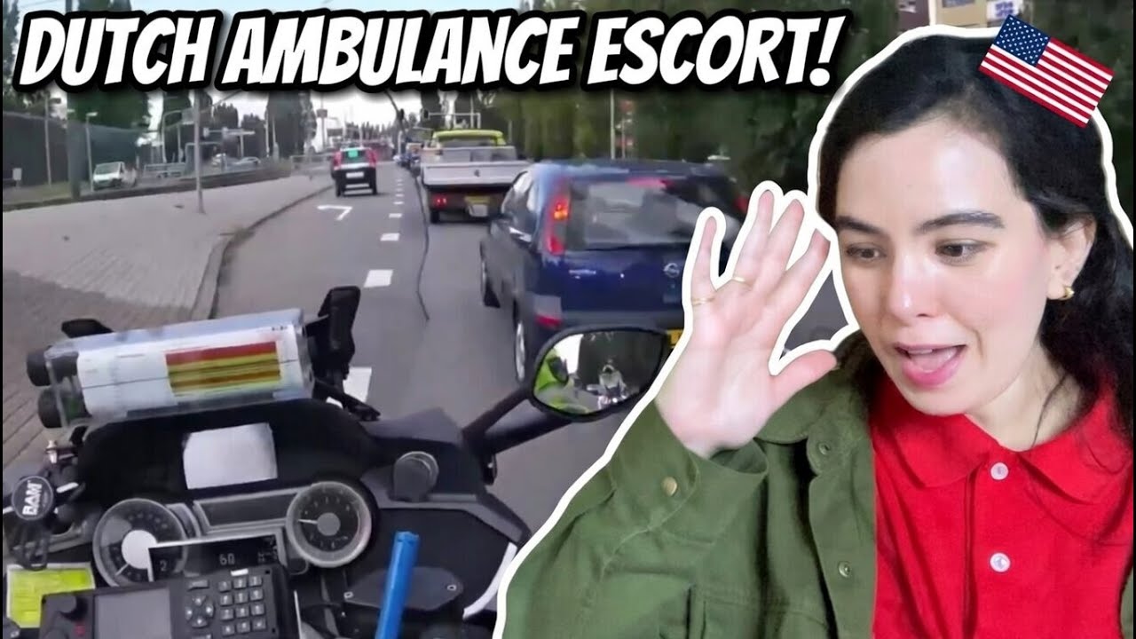 American Girl Reacts to Emergency assistance from Zoetermeer to the HMC Westeinde in The Hague