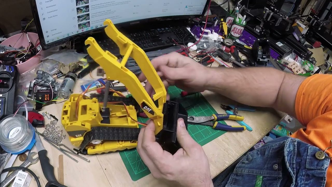 RC Conversion Bruder Delta Tracked Skid Steer Part 2 YouTube