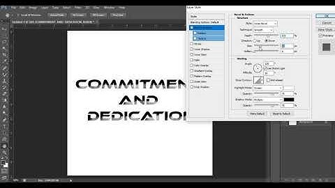 PHOTOSHOP TUTORIALS ON BEVEL AND EMBOSSMENT AND GRADIENT OVERLAY