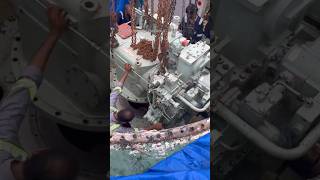 Tug Steering Gearbox Fitting in Progress ⚙️🚢 #shorts #trending #viral #marineengineering #tugboat