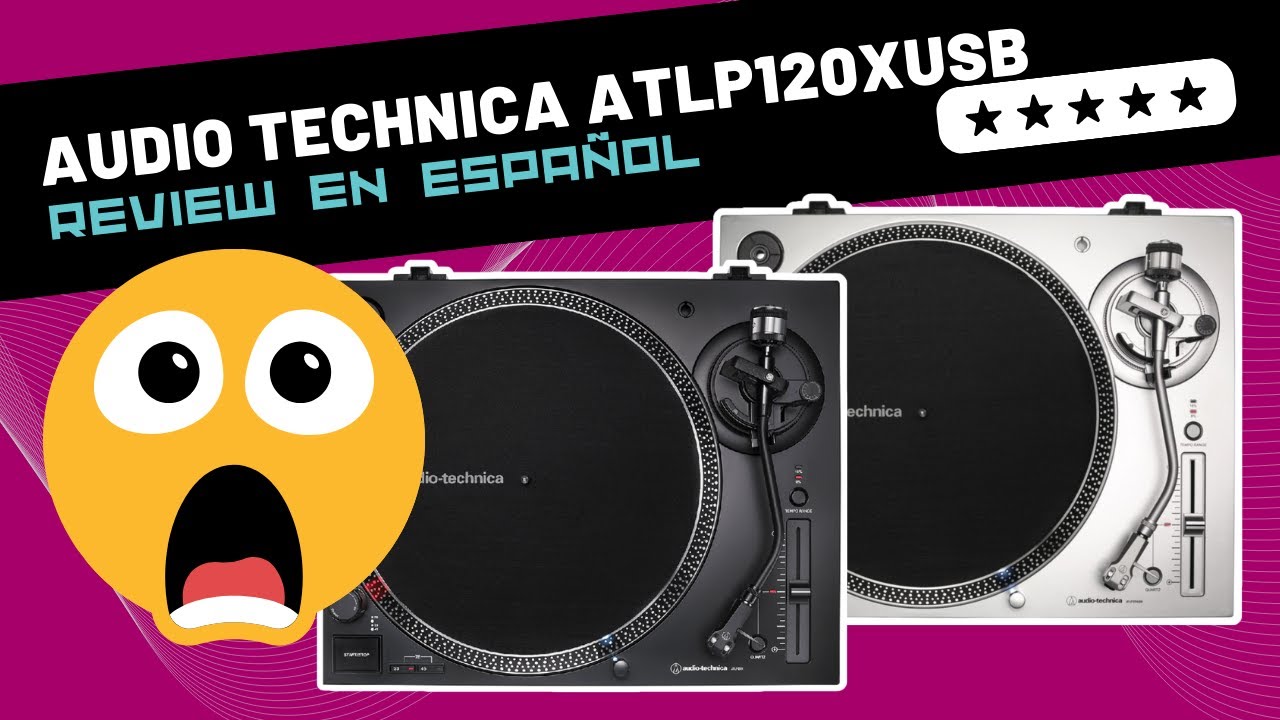  Audio-Technica AT-LP120XUSB-SV - Tocadiscos USB con