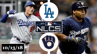 -- los angeles dodgers vs milwaukee brewers nlcs game 2 highlights
from october 13, 2018 - patreon: https://www.patreon.com/truergm
mybookie sportsbook:...