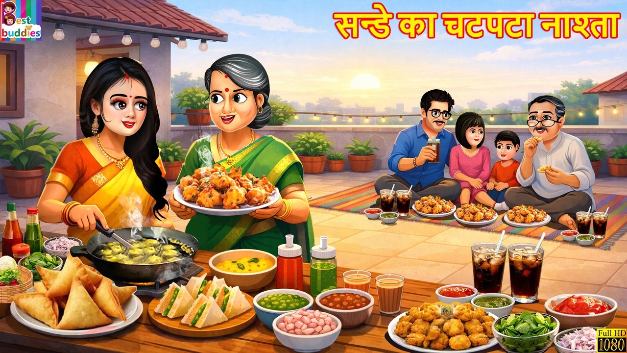 सन्डे का चटपटा नाश्ता | Sunday Ka Chatpata Nashta | Hindi Kahani | Moral Stories | Cartoon |Kahaniya