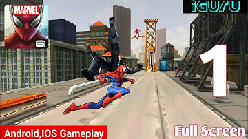 Spider-Man Unlimited Gameplay Walkthrough Part 1 - Full Screen (Android,IOS)
