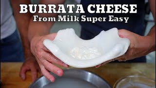 How to Make Fresh Burrata Cheese at Home⎮Super easy