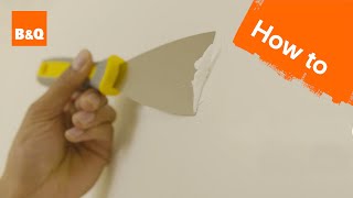 How to fill small holes in the wall